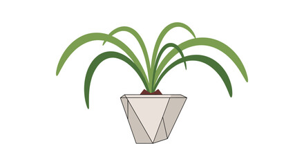 Obraz premium A Refreshing Touch of Nature Small Green Potted Plant Adds Beauty to Any Room