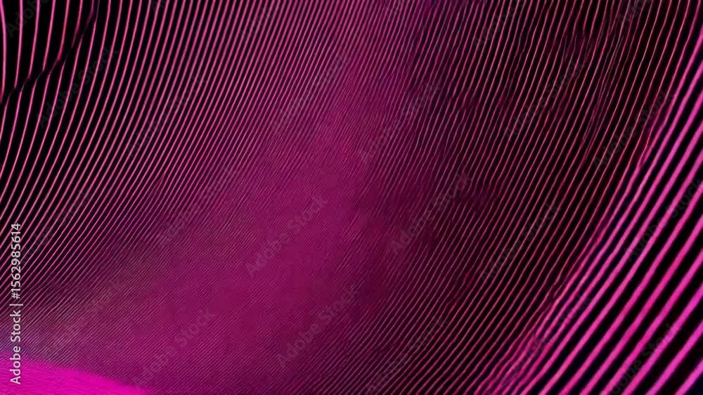 Poster abstract pink waves flow across a dark background, creating a modern and futuristic design