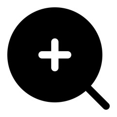 Fototapeta premium zoom in icon for illustration