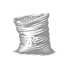 Illustration of Sack of Coffee Beans
