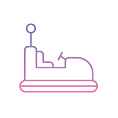 Bumper Cars Icon vector stock illustration