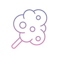 Cotton Candy Icon vector stock illustration