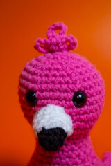 Crochet  stuffed animal Flamingo
