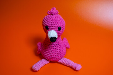 Crochet  stuffed animal Flamingo