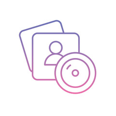 Photo Booth Icon vector stock illustration