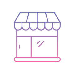 Souvenir Shop Icon vector stock illustration