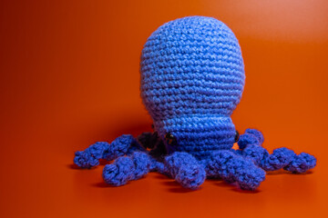 Crochet  stuffed animal squid