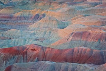 Sunset at the Little Painted Desert, northeast of Winslow, Arizona.