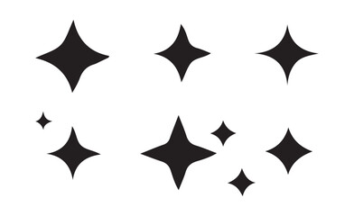 Vector Sparkles and Light Burst Elements – Isolated Icons