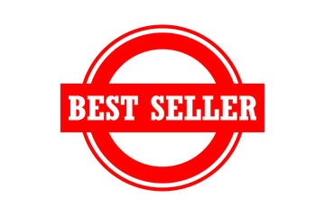 BEST SELLER - BEST SELLER text written on Red Rubber Stamp 
