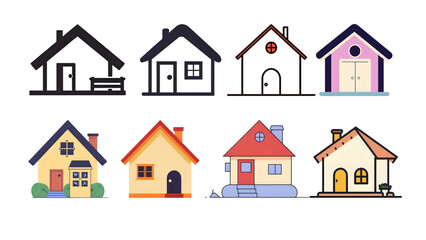 house icon set
