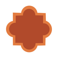 islamic window frame vector