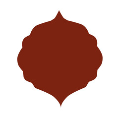 islamic window frame vector