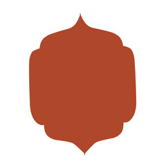 islamic window frame vector