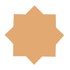 islamic window frame vector