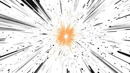 Obraz premium Abstract explosion radial burst effect