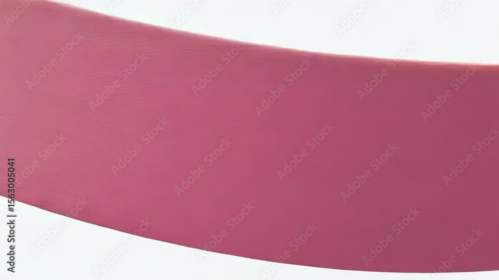 Poster a flowing wave of soft pink fabric creates an elegant and smooth abstract design against a white bac