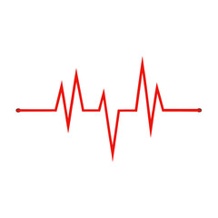 Heartbeat Line EKG Vector