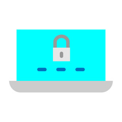 Two Factor Authentication Vector Flat Icon Design