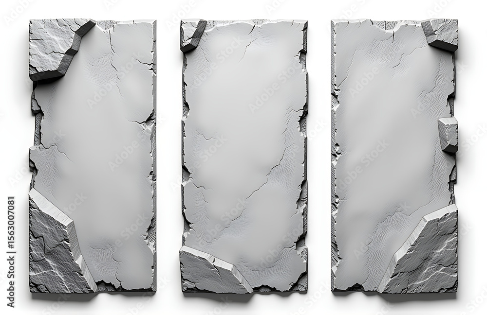 Poster grunge banners feature stone textures light gray backgrounds rock texture abstract edgy design
