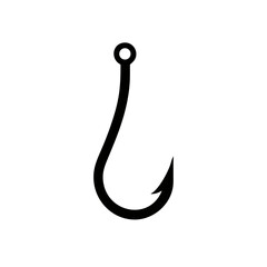 Fishing hook icon, Bait Icon, vector illustration on white background