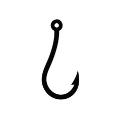 Fishing hook icon, Bait Icon, vector illustration on white background
