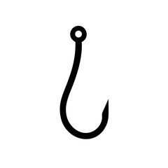 Fishing hook icon, Bait Icon, vector illustration on white background