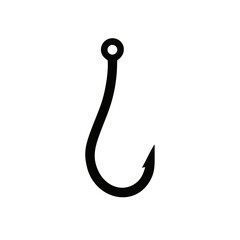 Fishing hook icon, Bait Icon, vector illustration on white background