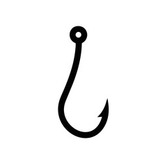 Fishing hook icon, Bait Icon, vector illustration on white background