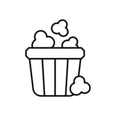 Popcorn Icon vector stock illustration