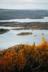Lake in the Norwegian landscape