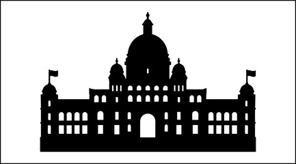 St. John’s Row Houses Silhouette Vector