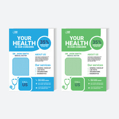 healthcare template design for a report and medical flyer design,leaflets decoration for printing and presentation vector.