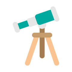 Telescope Vector Flat Icon Design