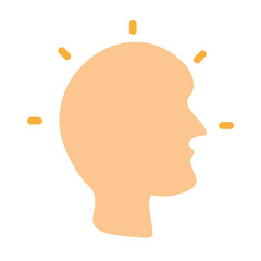 Conscious Mind Vector Flat Icon Design
