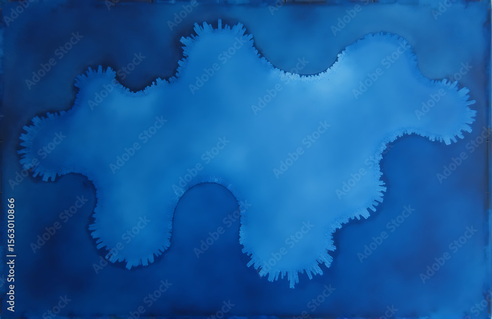 Aufkleber dark blue background created abstract watercolor techniques leaves space bold design elements artist