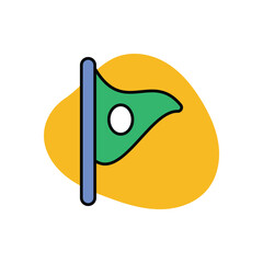 Flag Icon vector stock illustration