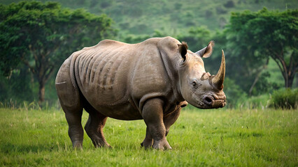 Obraz premium rhino in the wild