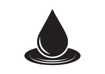 Fototapeta premium Water drop vector, Water drop icon
