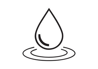Fototapeta premium Water drop vector, Water drop icon