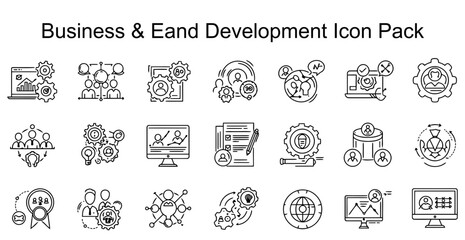 Business & Eand Development Icon Pack