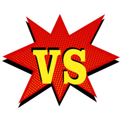 Fototapeta premium Comic Versus Battle