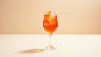 Vibrant Aperol Spritz Cocktails Served With Ice and Orange Garnish in Elegant Glasses.