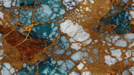 Green and Gray Grunge Marble Texture Combining Natural Stone With a Textured Artistic Finish.