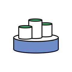 Podium Icon vector stock illustration