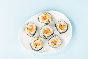 Japanese food sushi, Japanese Rice and vegetable roll