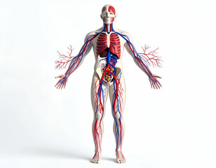 3D Model Human Circulatory System Anatomy - Full Body