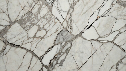 Statuario Marble Texture With Bright White Surface and Distinct Gray Veining for Classic Interiors.