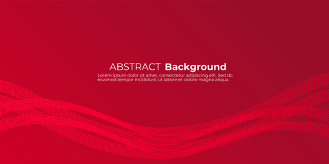 Abstract red background with flowing wave lines, ideal for corporate designs, presentations, and modern advertising.