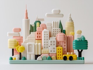 Building a successful diverse community project a colorful representation of unity and collaboration in urban design